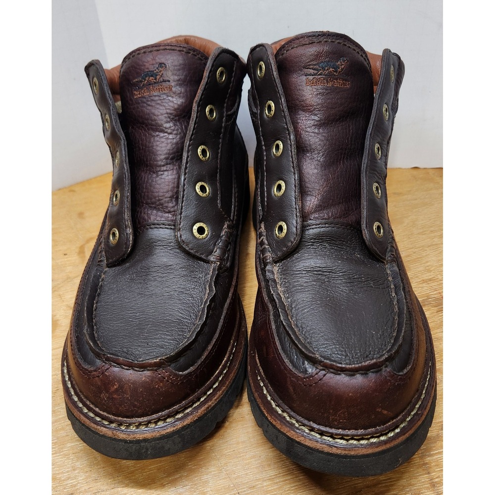 Irish Setter 1860 Mens Dark Brown Leather Moc Toe Hunting Boots Size 9.5 D